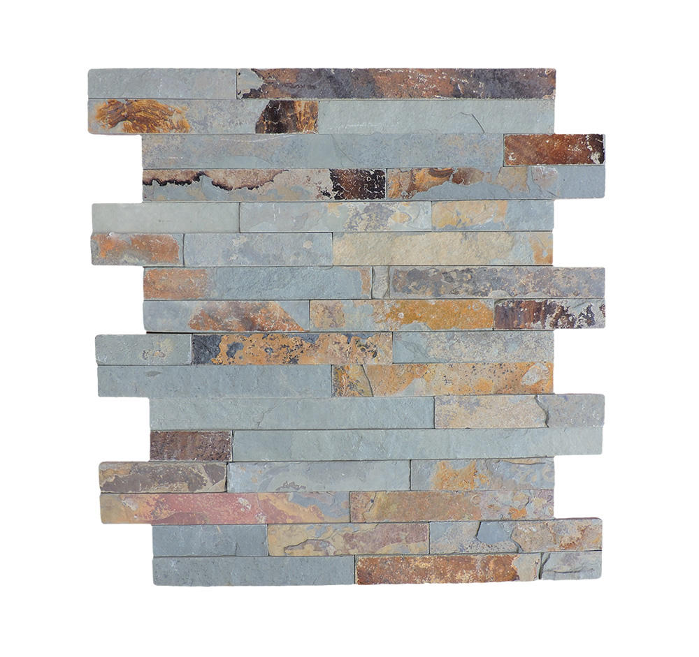 Autumn Natural Slate Tiles/Paneles de pizarra Hoja de piedra natural/alpina Ledges Piedra