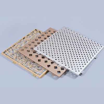 Chapa de aluminio perforada