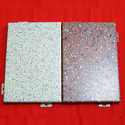 Chapa de aluminio de grano de piedra